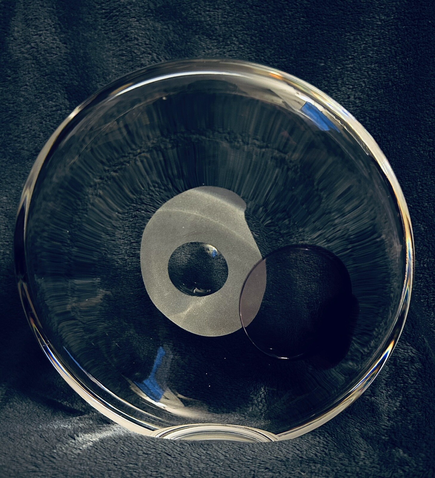 Glass Sculpture By Hanne Dreutler (1972-2009) for Studio Ähus Sweden 7.25”x7.25”