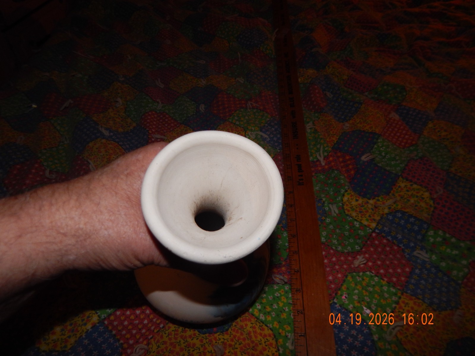 HUGE Nemadji Vase – 12 1/2 inches tall! – Has price tag from Reptile Gardens