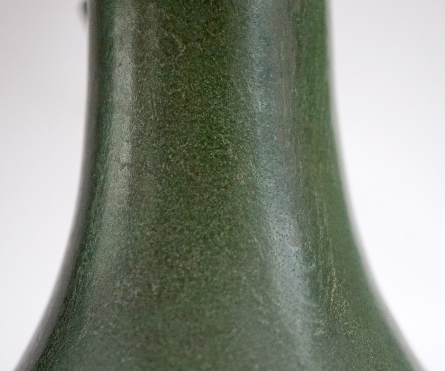 HAMPSHIRE POTTERY Matte Green Pitcher Arts & Crafts Era c.1905