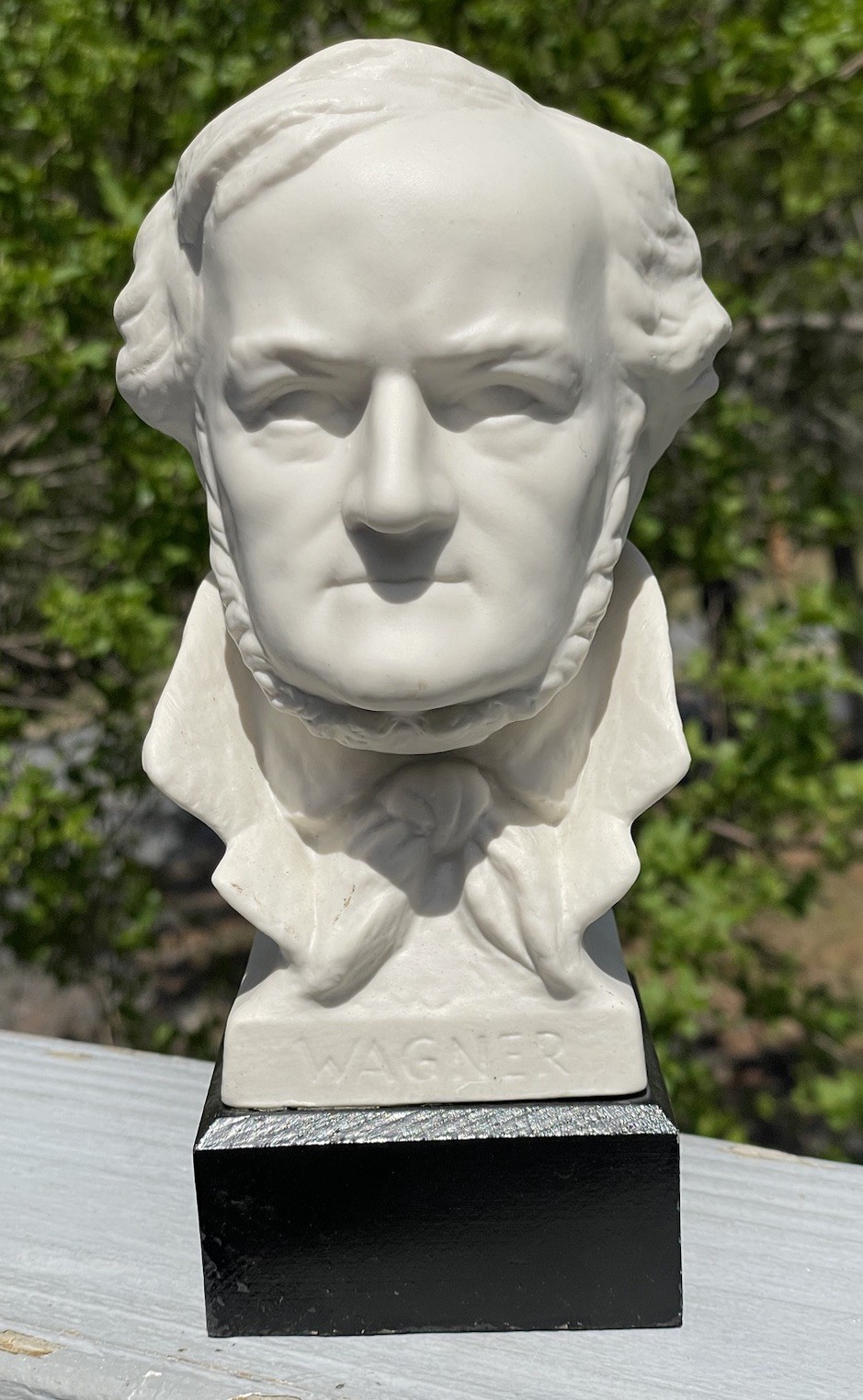 Vintage Mid-Century Parian Bisque Porcelain ‘Wagner’ Composer Bust Sculpture