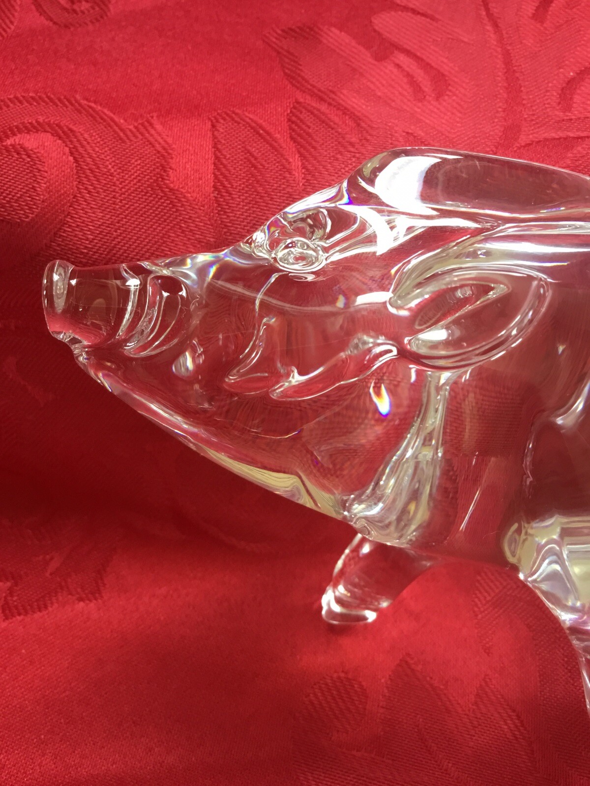 NEWIB FLAWLESS Stunning BACCARAT Glass ZODIAC 2019 Crystal BOAR PIG HOG Figurine