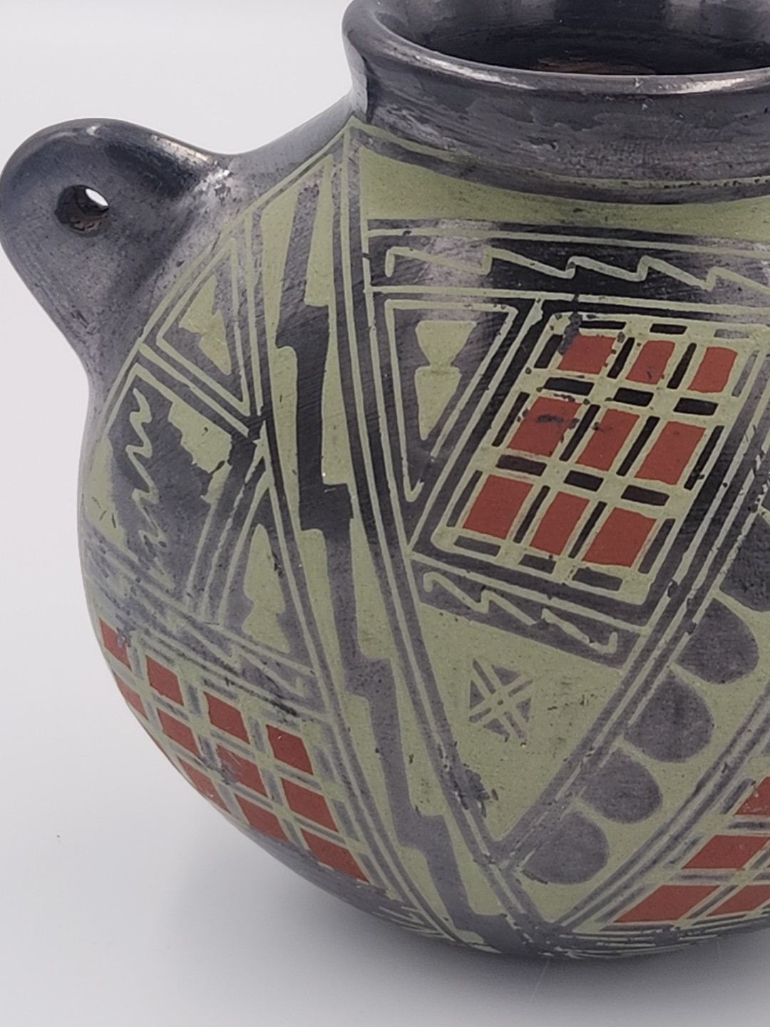 Isidro Ortiz Hanging Pottery Jug 4 1/4″ T