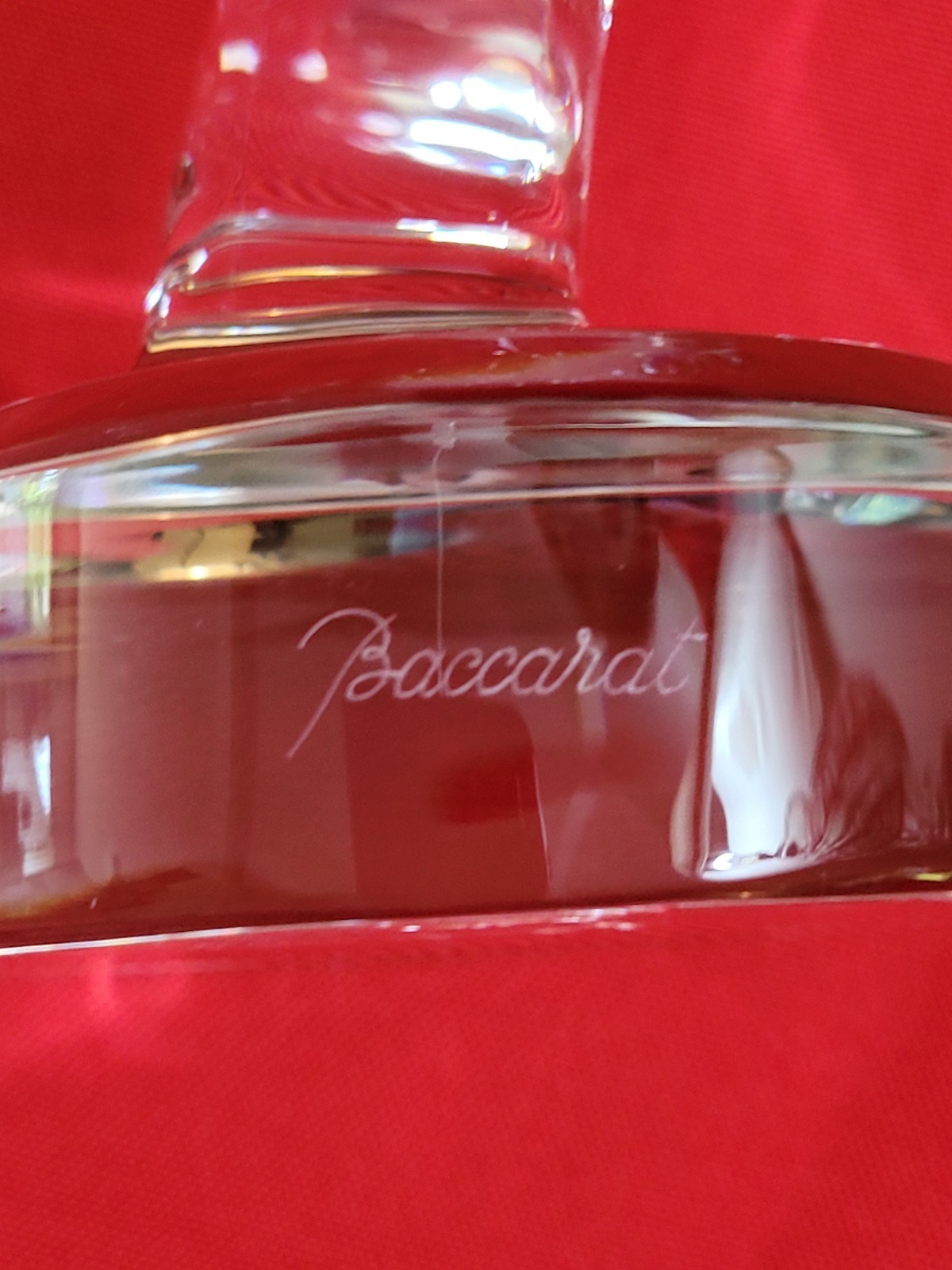 Baccarat France Crystal Ice Skater Lady Figurine Sculpture 11.75″ Signed