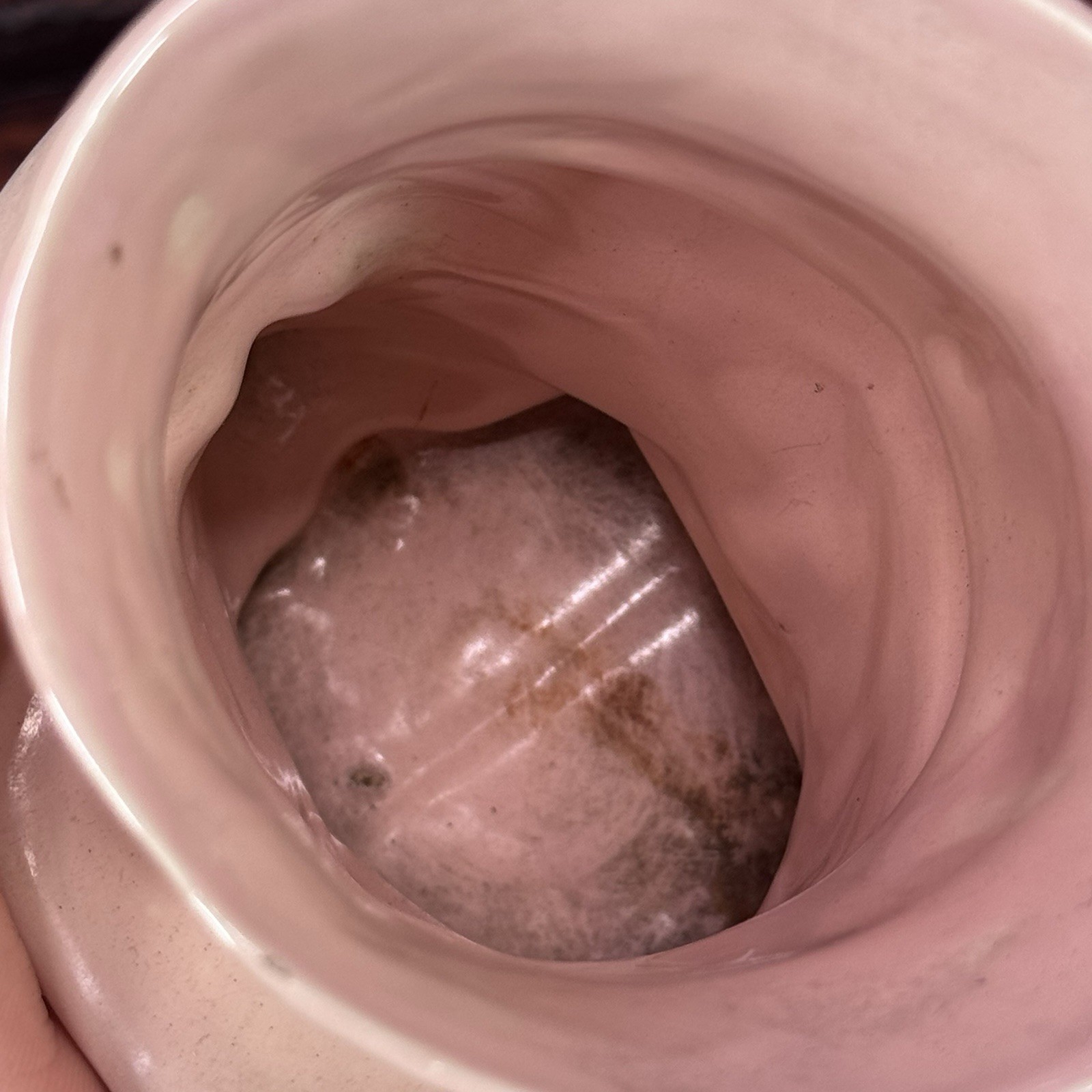 Vintage RARE 1945 Abraham Lincoln PLANTER Pink Embossed Abe Clay Pottery