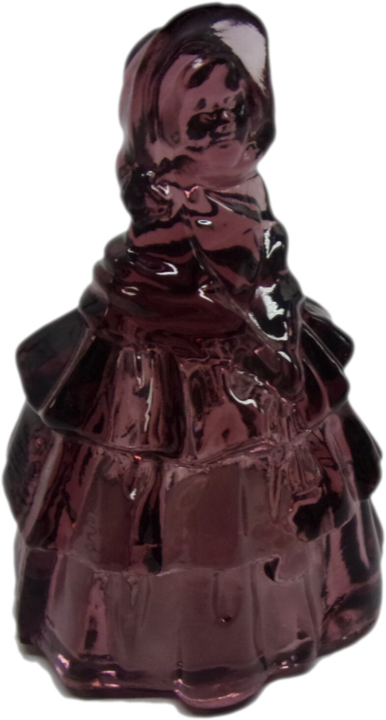 BOYD Glass “Louise” Colonial Lady Figurine – Purple Amethyst – Nice