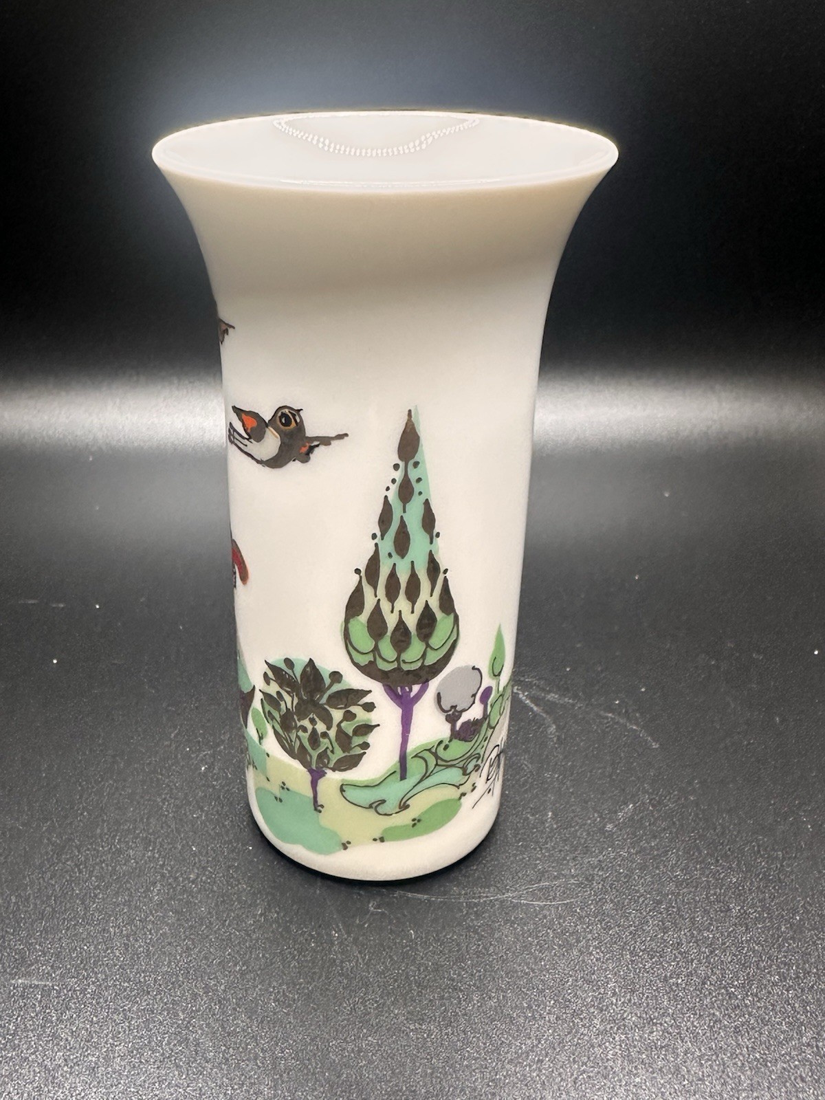 Rosenthal Studio Line Bjorn Wiinblad Magic Flute Porcelain Bud Vase Germany 4″