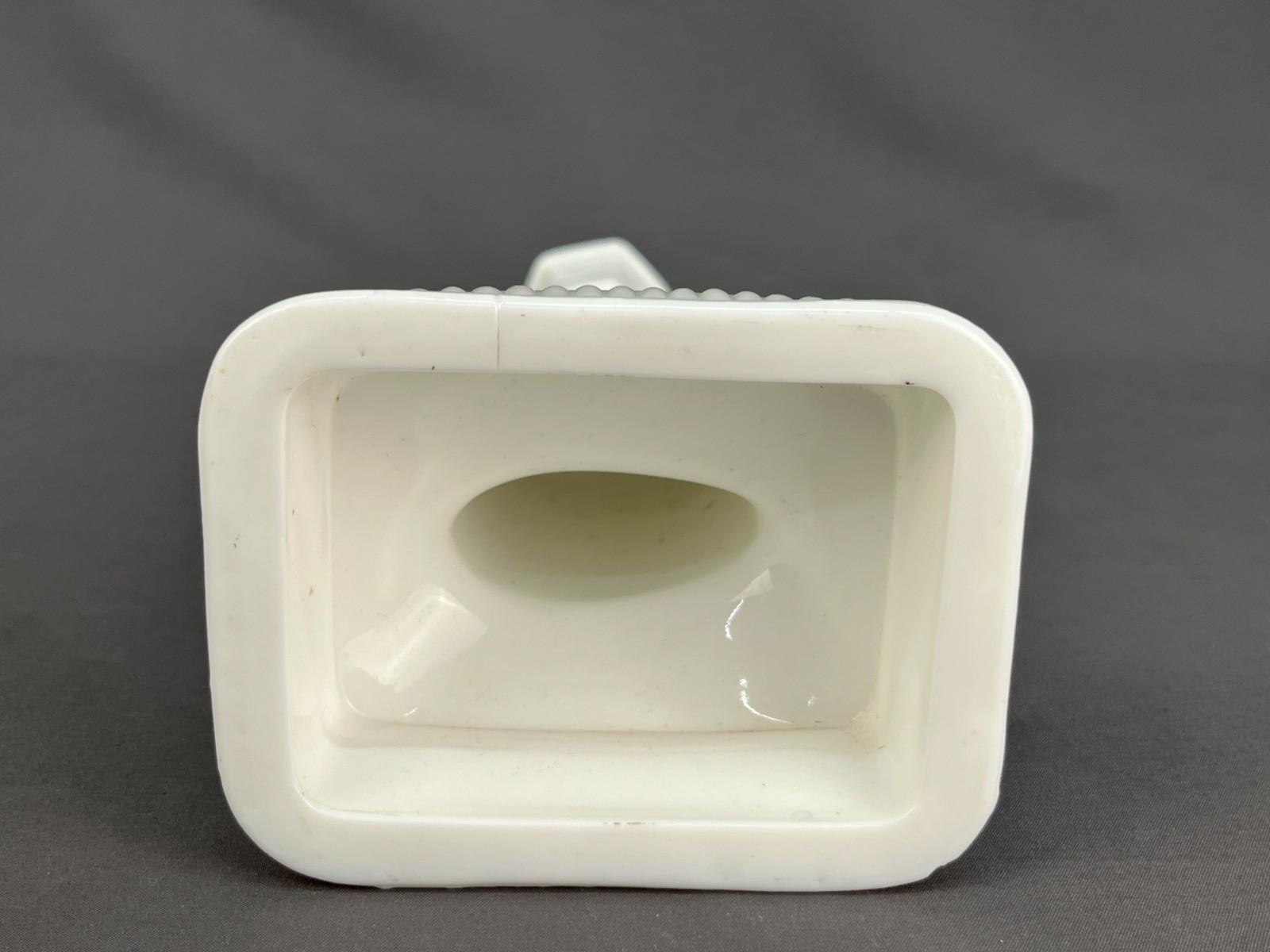 Rare Antique EAPG Challinor, Taylor Milk Glass Jesus at Calvary 10.5 Candlestick