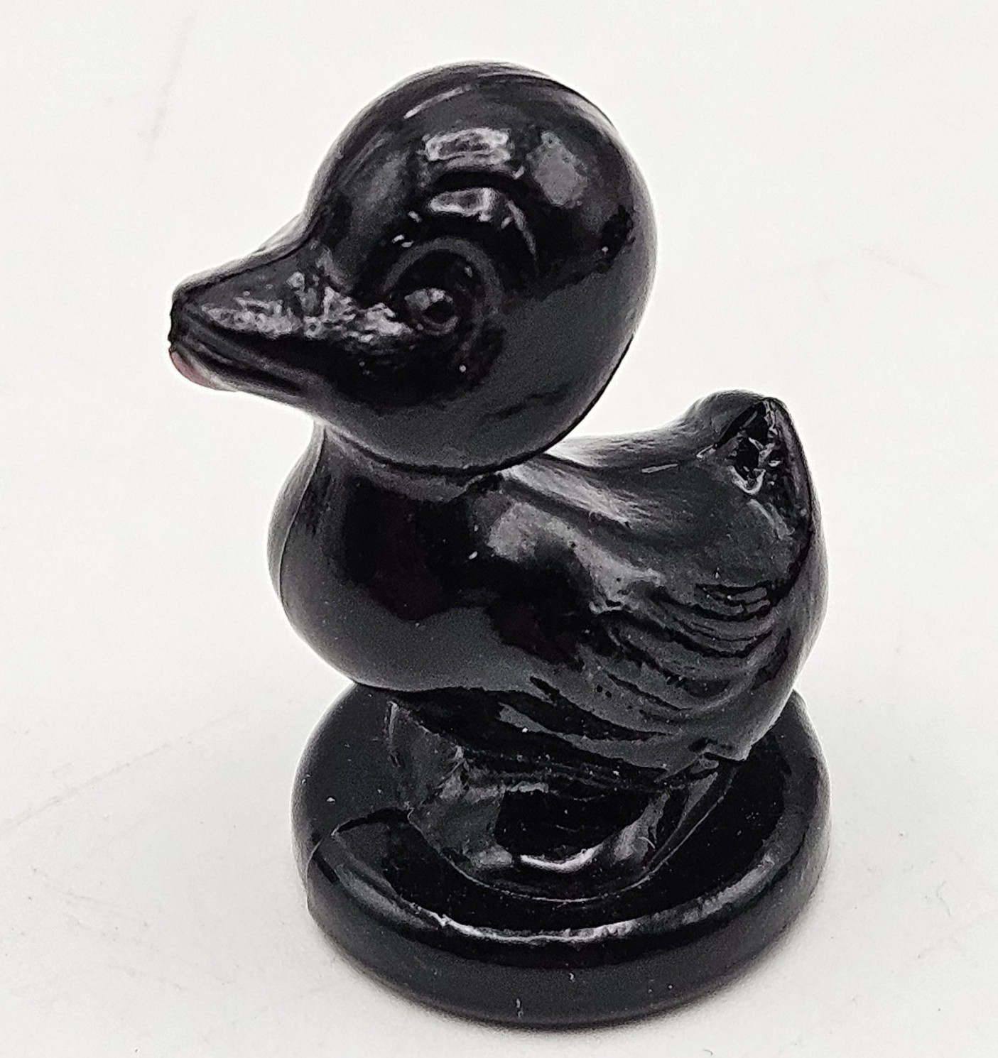 Boyds Glass ~ Debbie Duck Duckling ~ Ebony