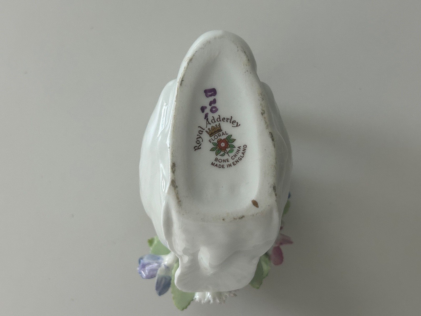Vintage ROYAL ADDERLEY, SWAN Flower Bouquet Floral BONE CHINA, Made in England