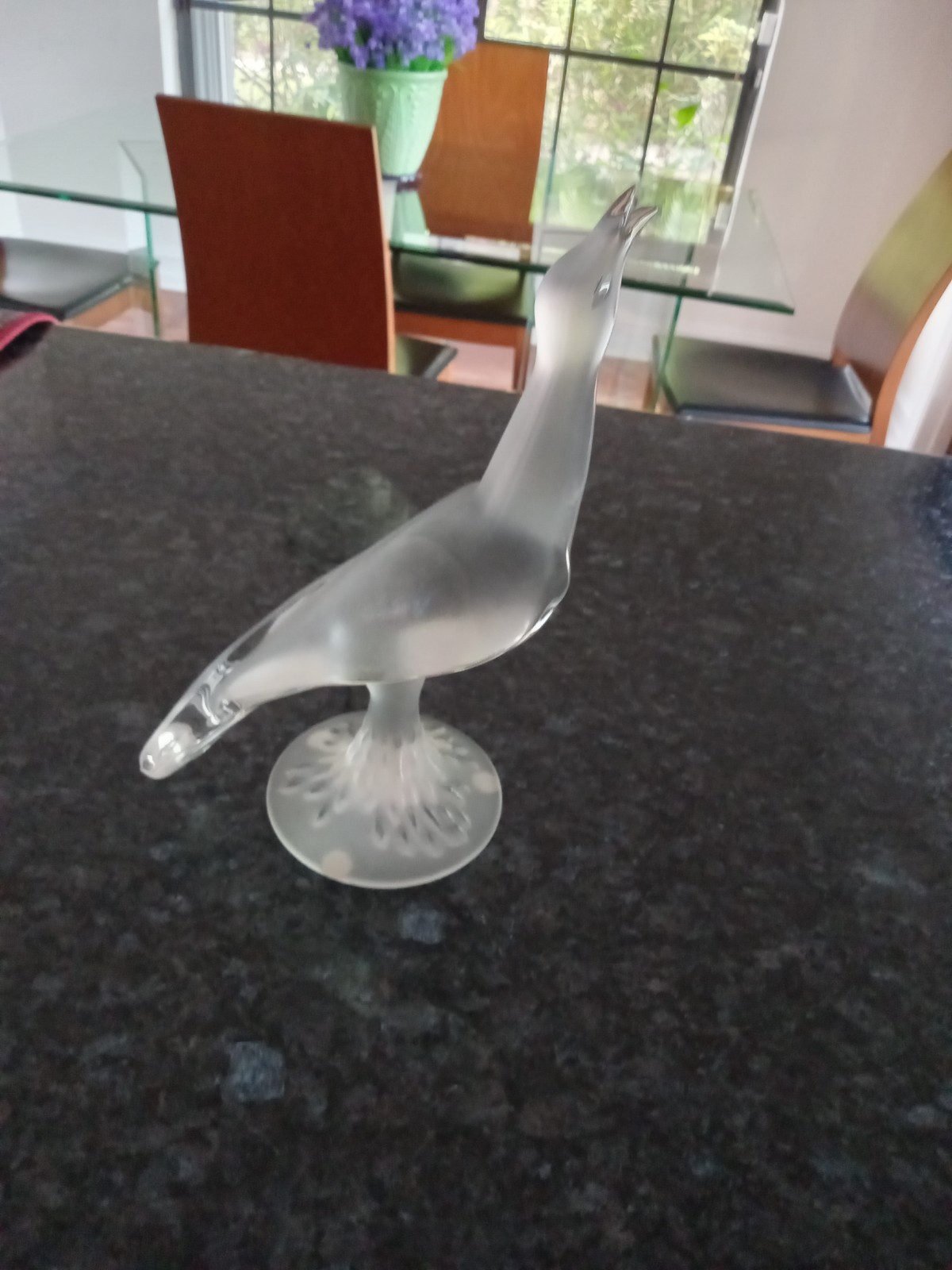 RARE Vintage LALIQUE Art Glass Crystal Dove
