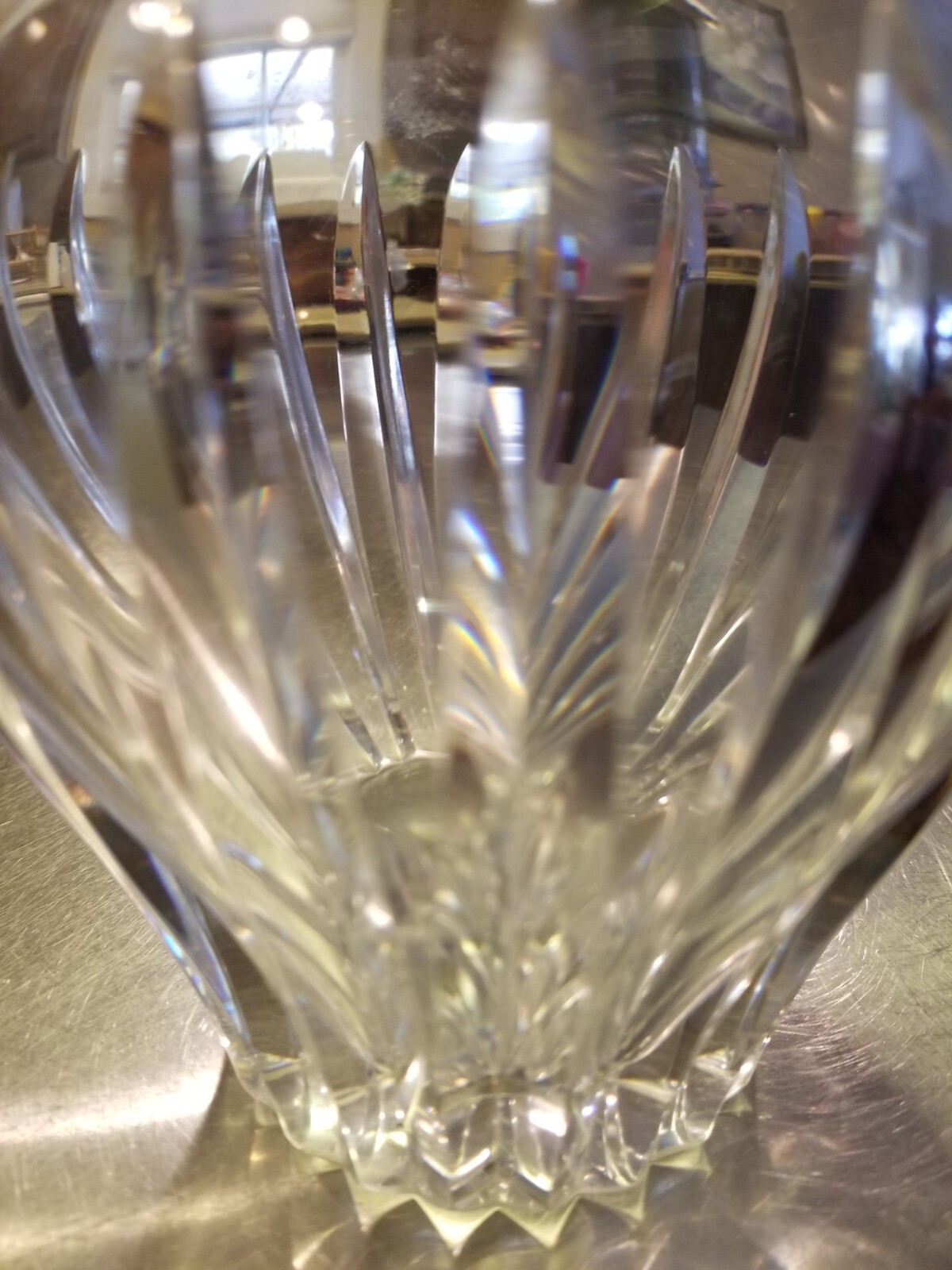 Genevieve baccarat crystal vase (Has Tiny Chip In Rim)