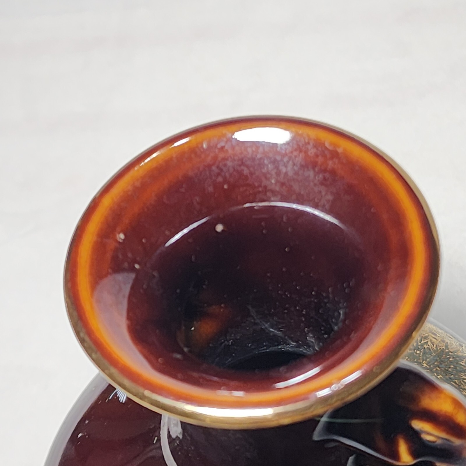 Vintage Elephant Elephants Handles Vase Pitcher Brown Ethnic Artist OMC Japan