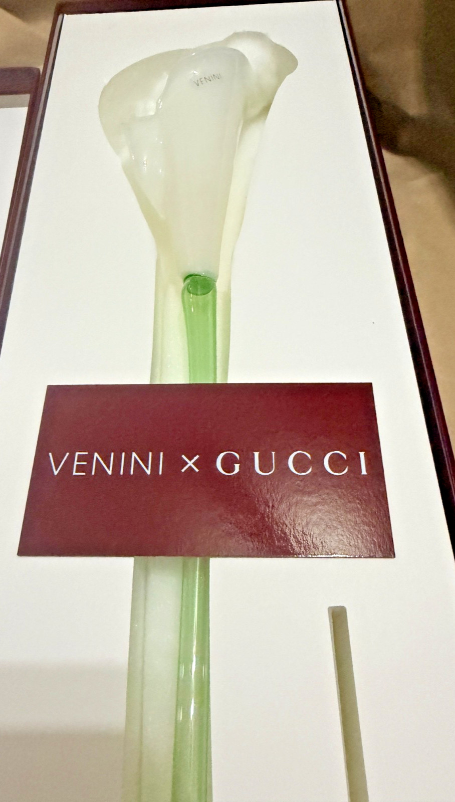 Gucci × Venini Venetian hand-blown Calla Lily sculpture *BOUTIQUE LUXURY*
