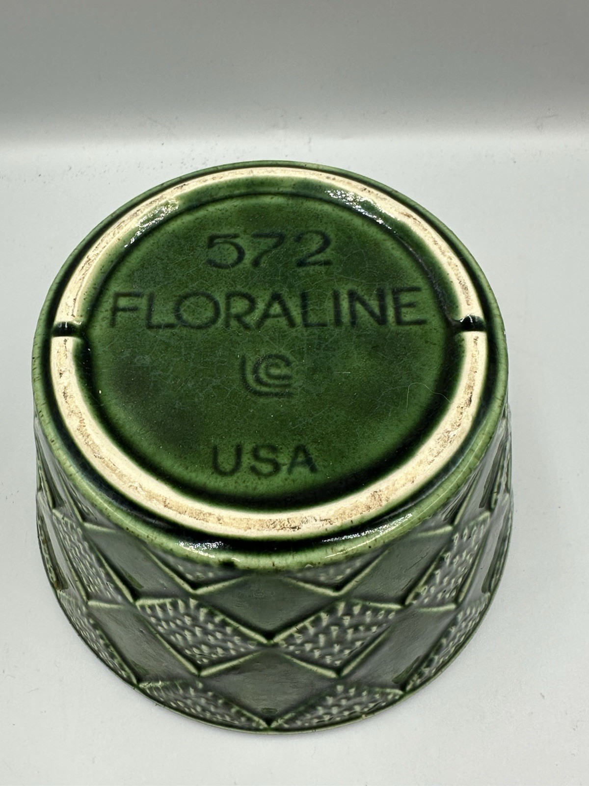 Floraline 572 Green Planter 6 Inches Wide Pot USA