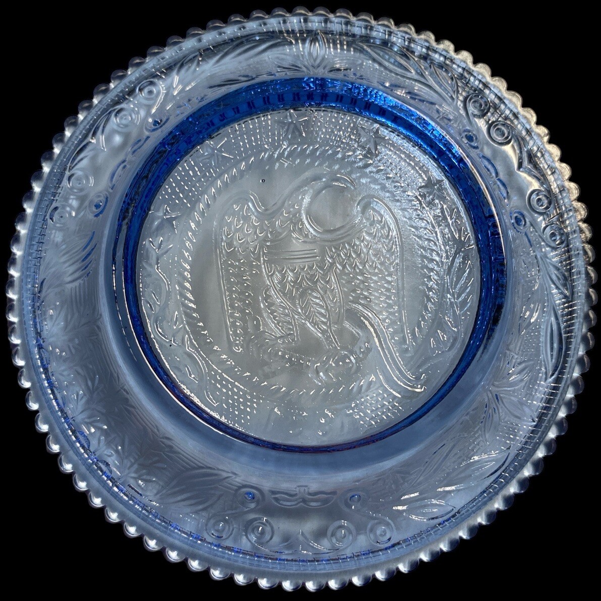 Vintage Westmoreland Glass Eagle 1831 Plate