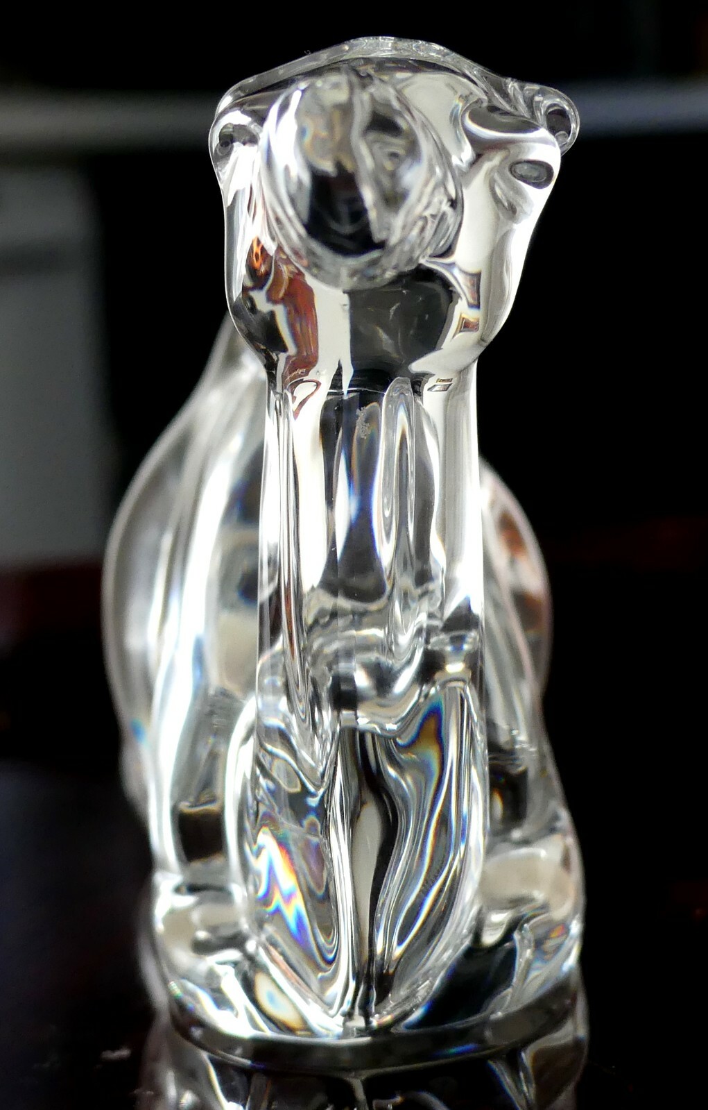 GORGEOUS VINTAGE BACCARAT FRANCE RESTING CRYSTAL DROMEDARY CAMEL FIGURINE DECOR
