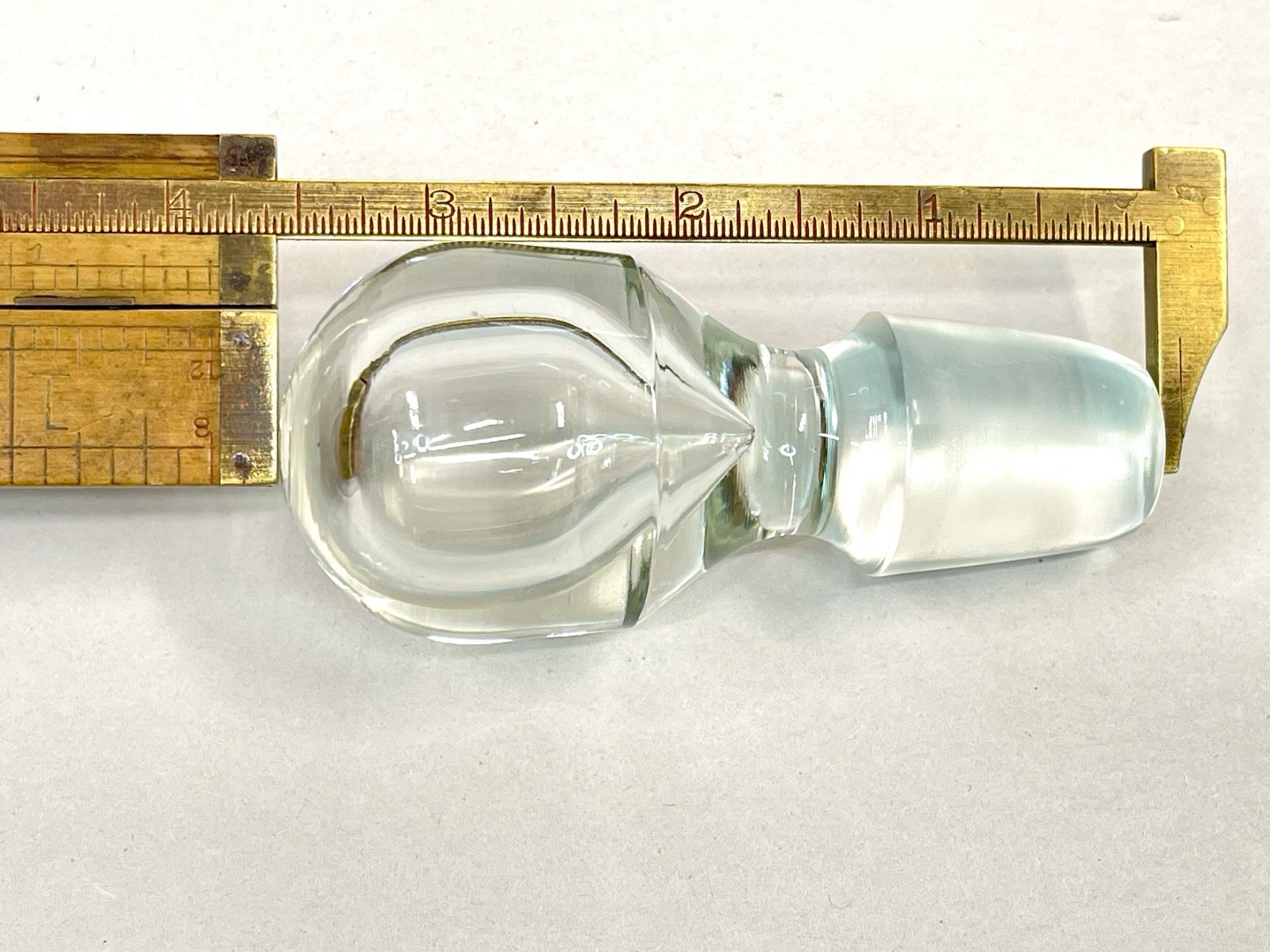 Vintage Glass Lead Crystal Controlled Bubble Bottle STOPPER ONLY Decanter jar