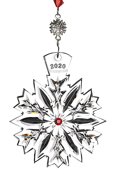 WATERFORD Crystal 2020 Snowflake Wishes “LOVE” Christmas Ornament Last Ed NIB