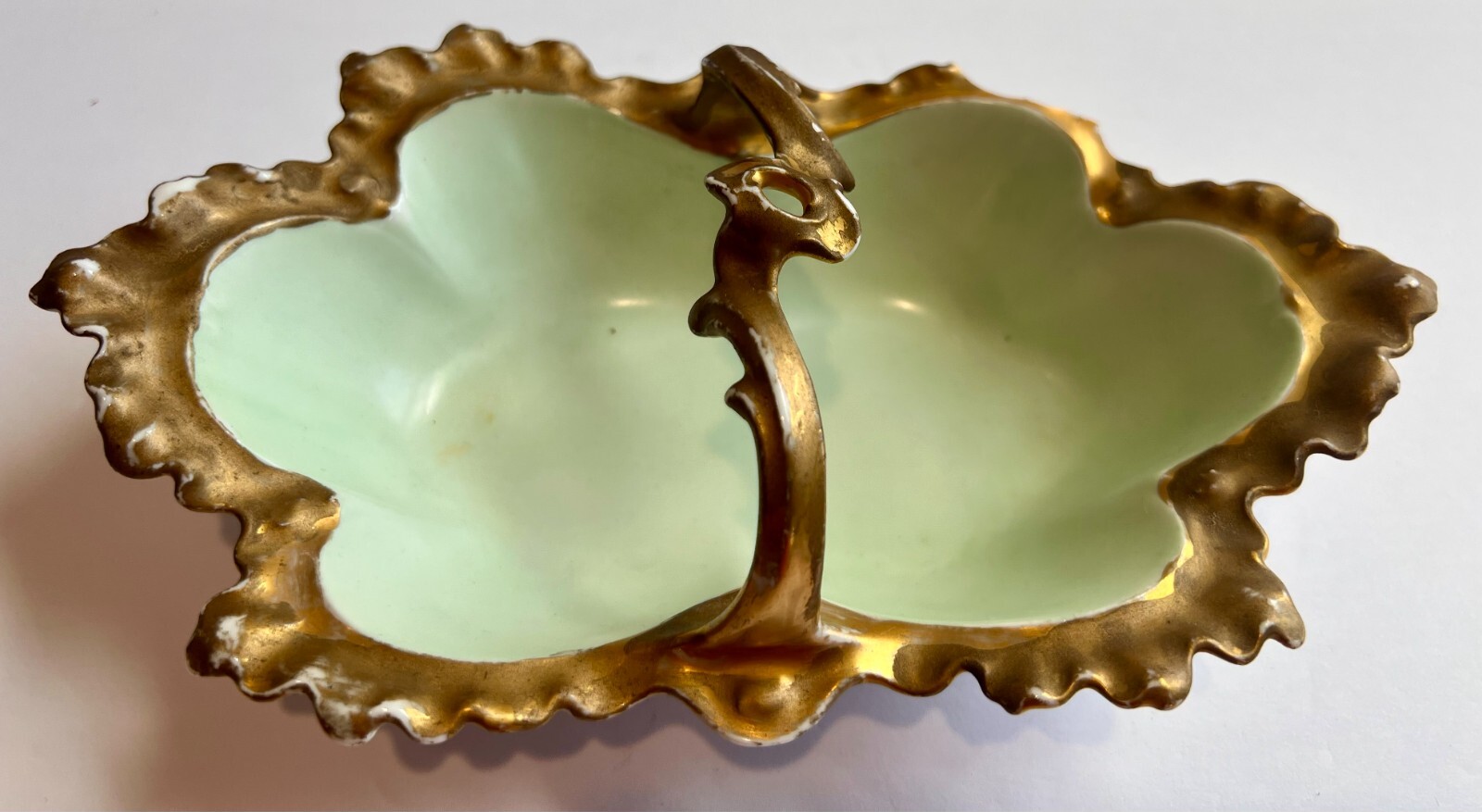 Vintage Porcelain Basket bowl/trinket basket-1914-MZ Austria
