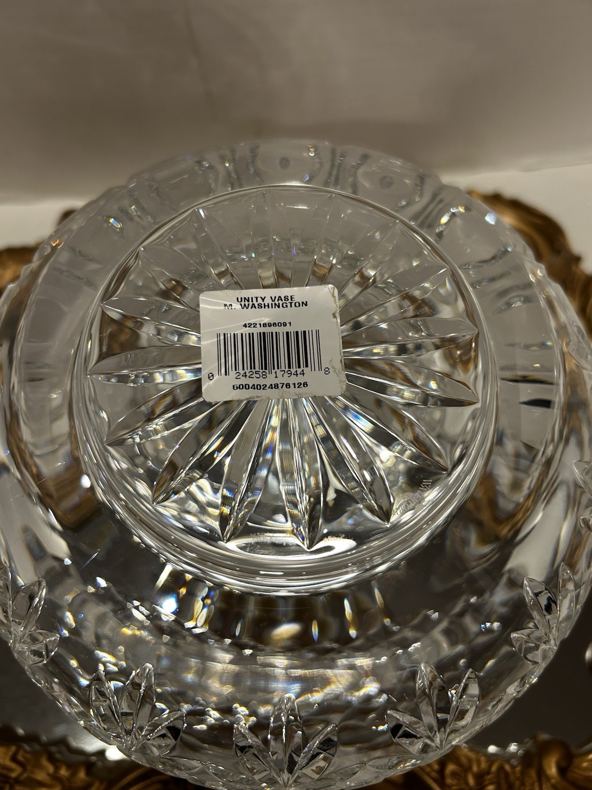 Waterford Crystal America’s Heritage Martha Washington Unity Vase Ireland