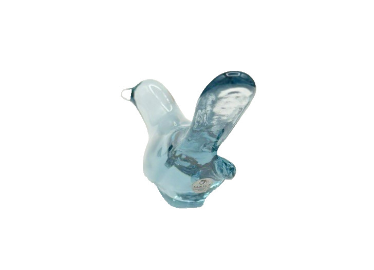Fenton Art Glass Aquamarine Blue Bird of Happiness Figurine