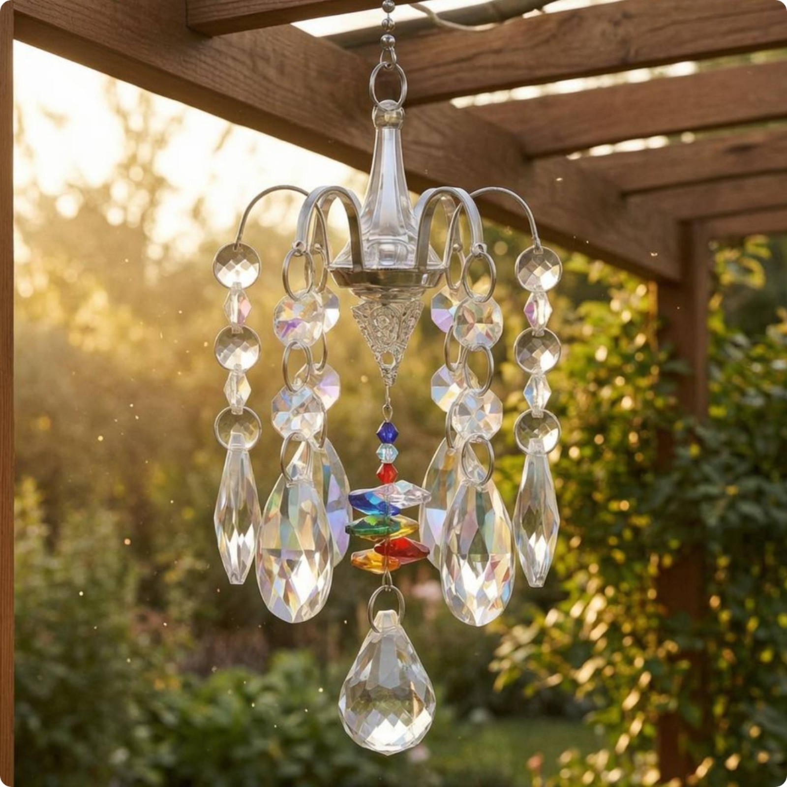 Chandelier Crystal Decoration Rainbow Reflection Crystal Suncatcher Faceted