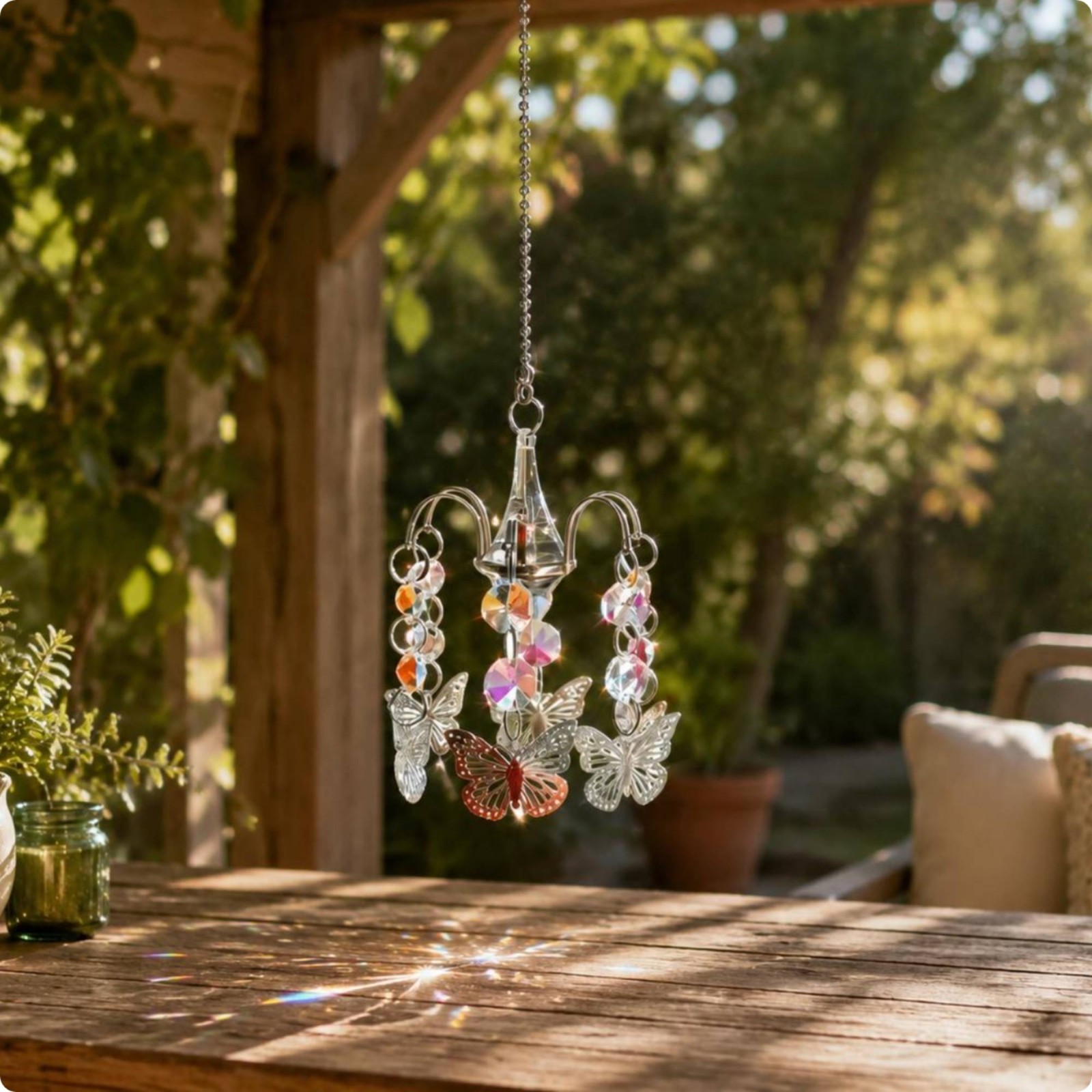 Chandelier Crystal Decoration Rainbow Reflection Crystal Suncatcher Faceted