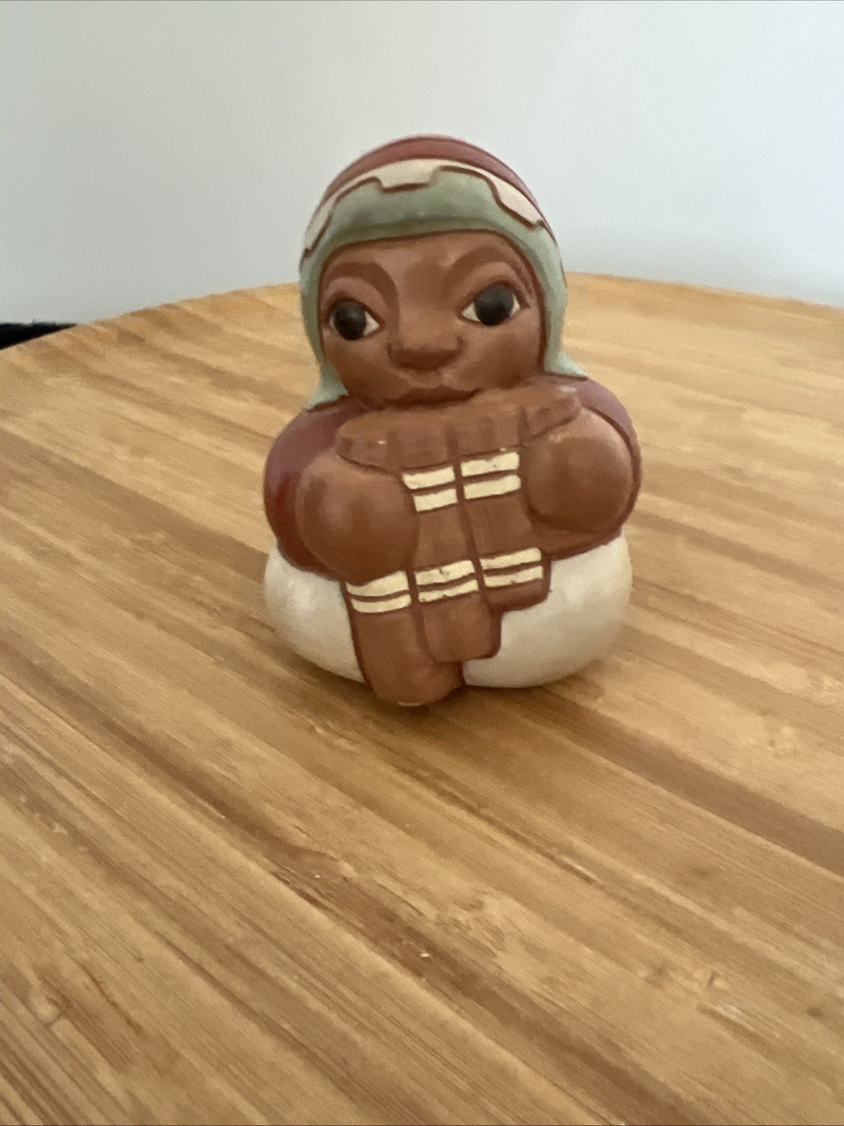 Caryan Chile Terracotta Clay Figurine Signed Small At 2 3/4 Inches Tall