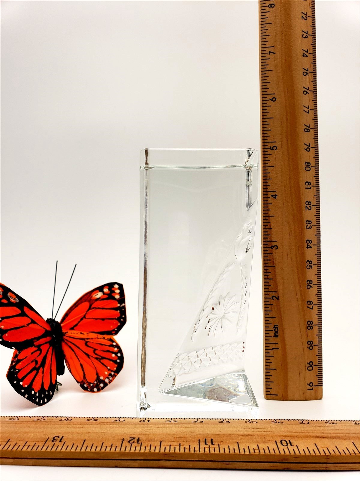 Waterford Crystal New York Times Square 2001 New Years Obelisk Paperweight
