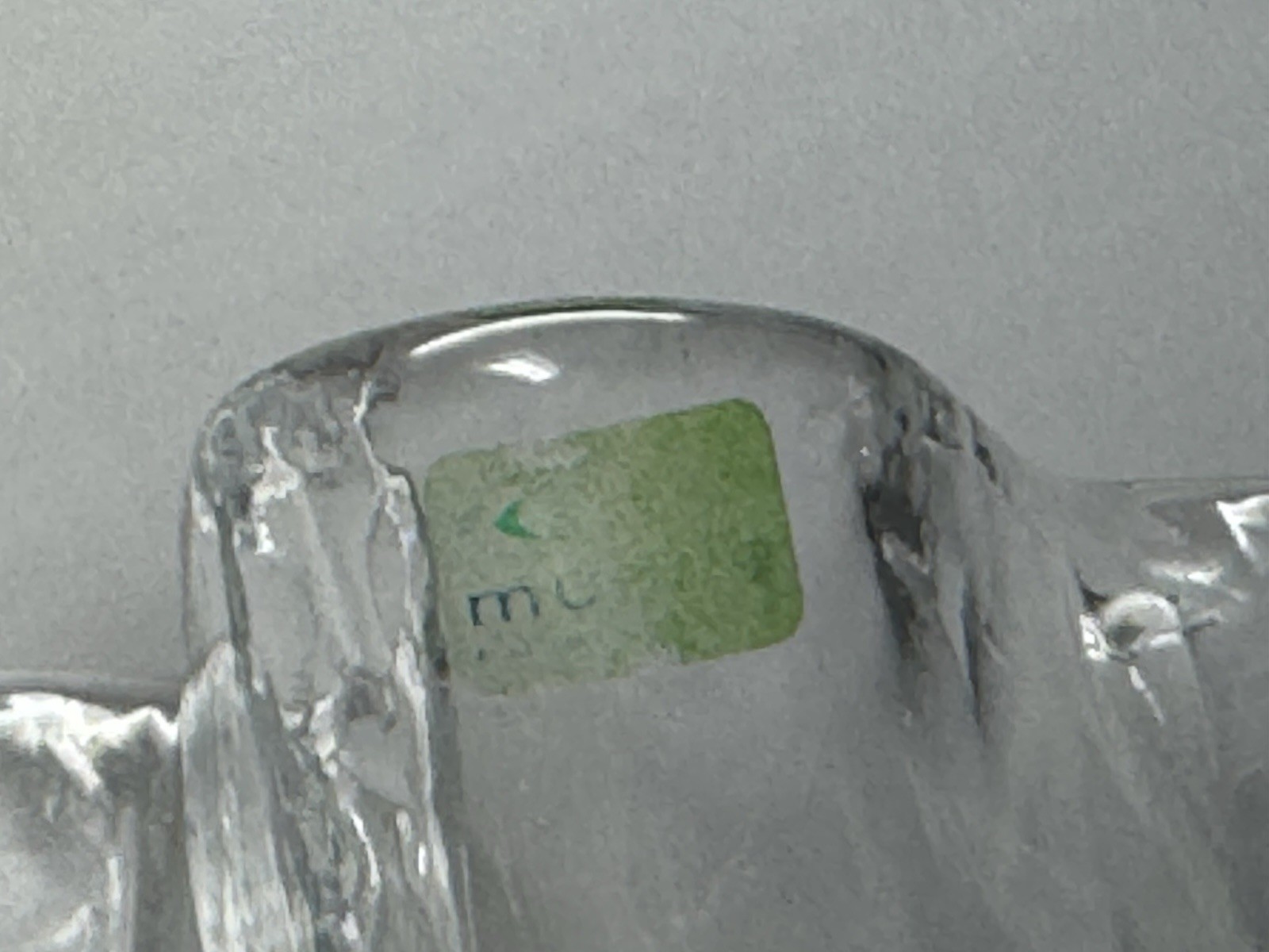 Vintage Eva Muurla Finland Handkerchief Freeform Ruffle Top Glass Vase