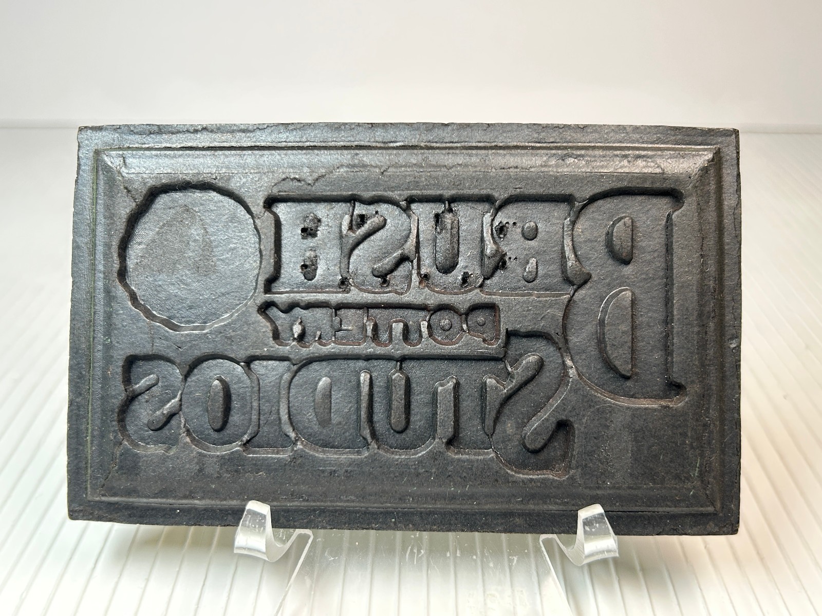 RARE Brush Studios McCoy Pottery Advertising DEALER SIGN Plague HTF, in McC Book