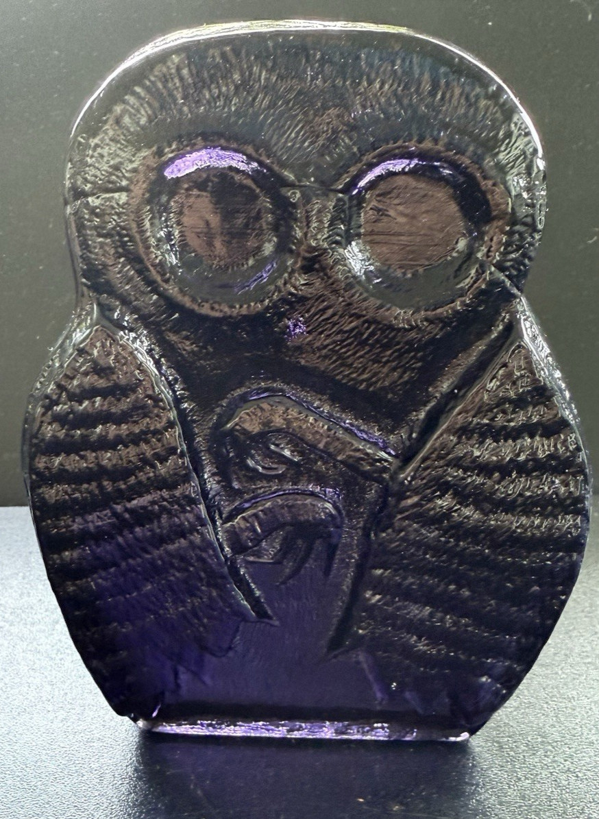 Blenko Glass Bookend 2423 – Mothman