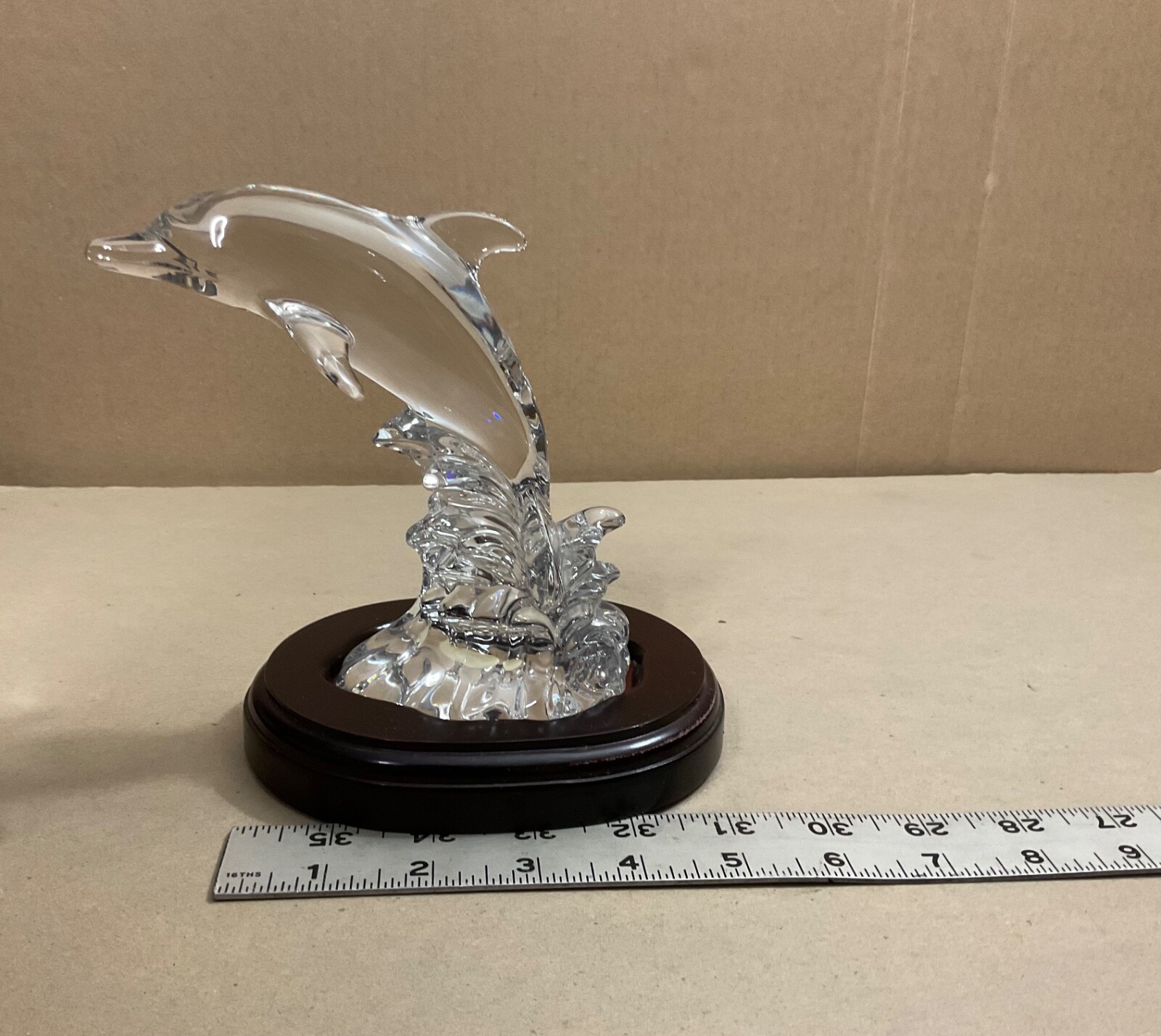 Princess House Wonders Of The Wild Germany Crystal Glass Dolphin Figurine/Statue