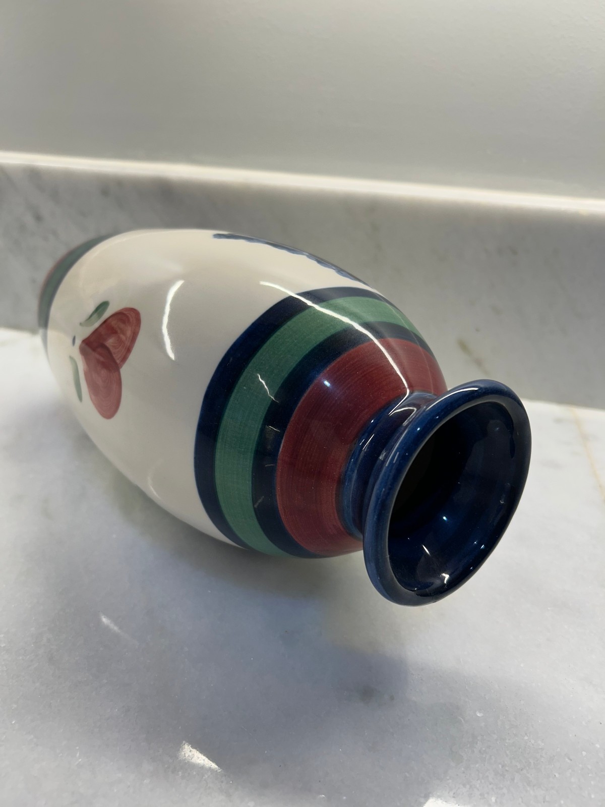 Gail Pittman Hand Painted Vase, 1992, Signed