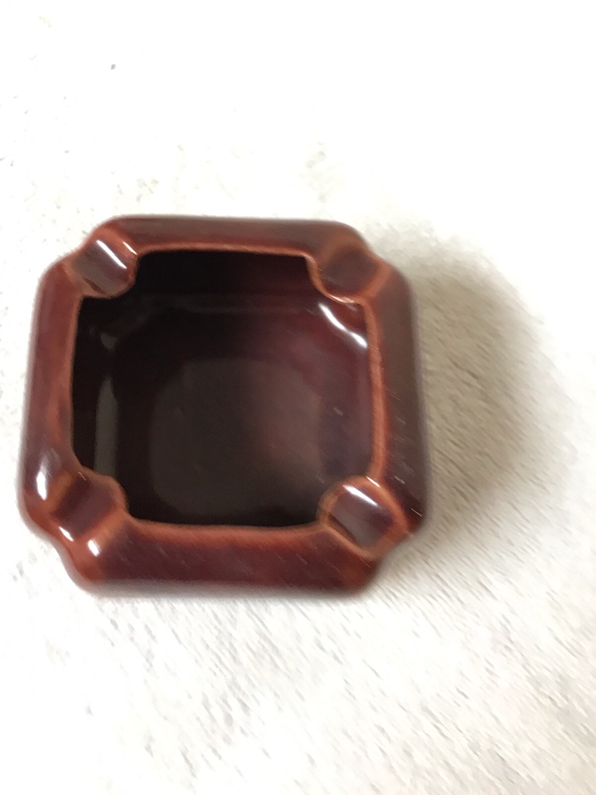 ROSEMEADE POTTERY MODERN DESIGN SQUARE ASHTRAY