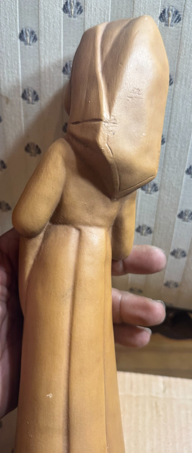Vintage Pieta Co 94 Madonna & Child Ceramic Figurine Terracotta Style 13″