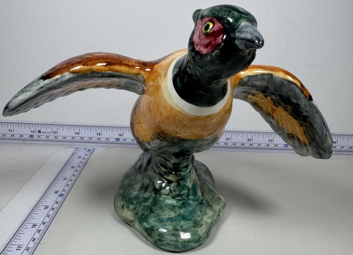 VINTAGE STANGL COCK PHEASANT FIGURINE #3492 SIGNED/STAMPED