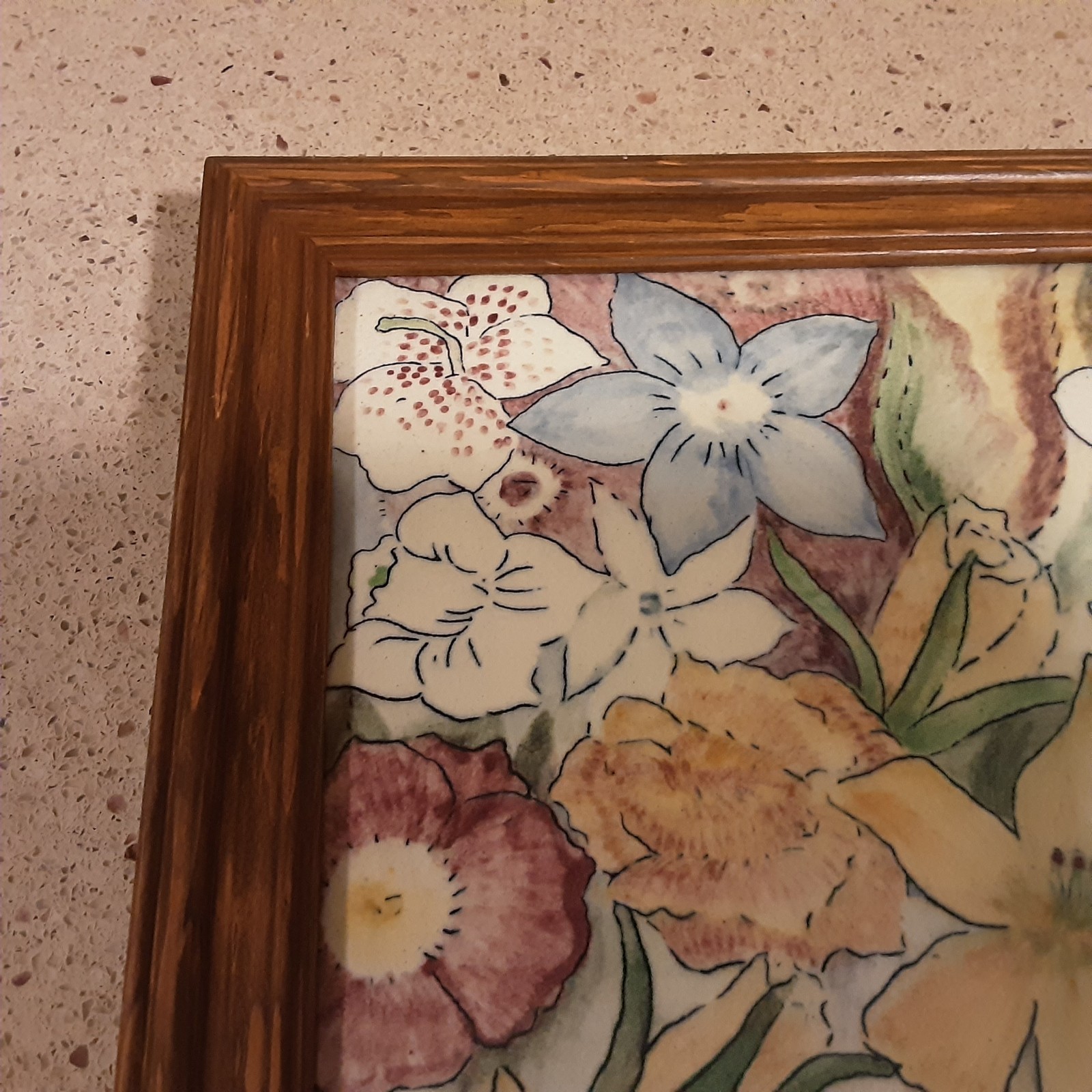 Vintage 1981 Santa Barbara Ceramics Design Alvaro Suman Art Pottery Tile 11.75″