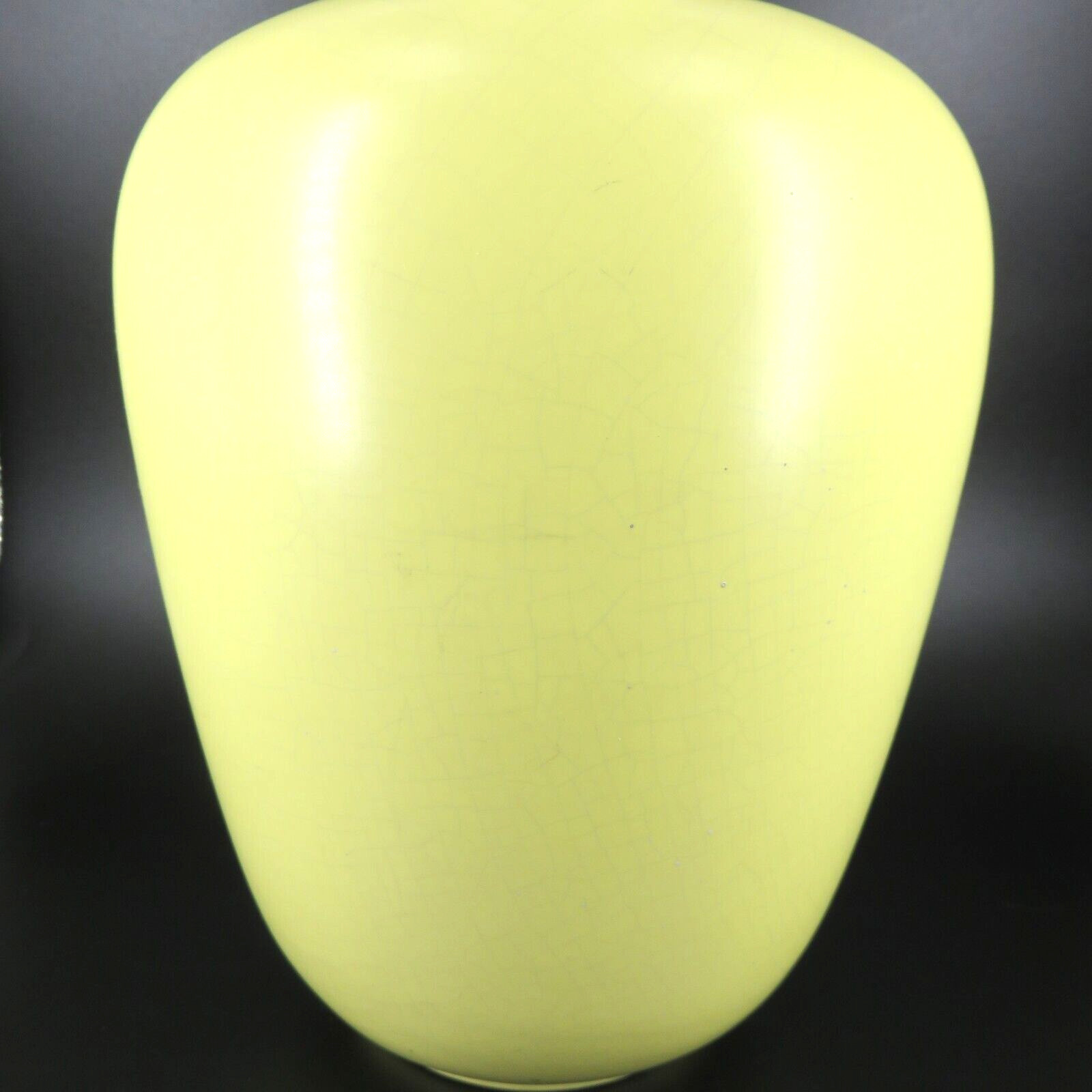 Vintage WAECHTERSBACH GERMANY EXTRA TALL LONG NECK VASE LFG6007 YELLOW MATTE 13″