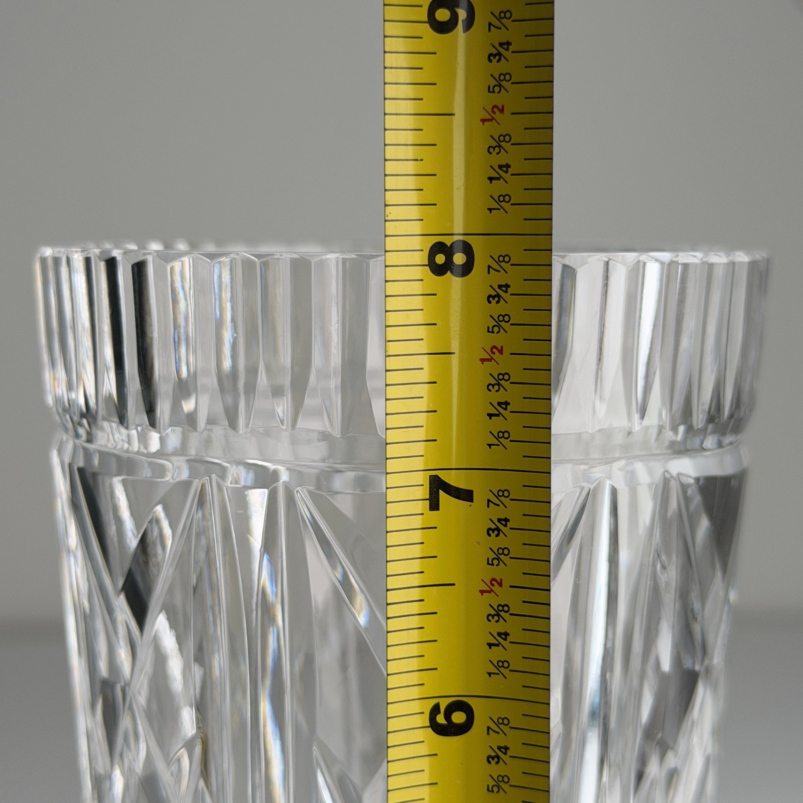 Waterford Crystal Killeen Column Flower Vase 8″ Vintage – Excellent Condition