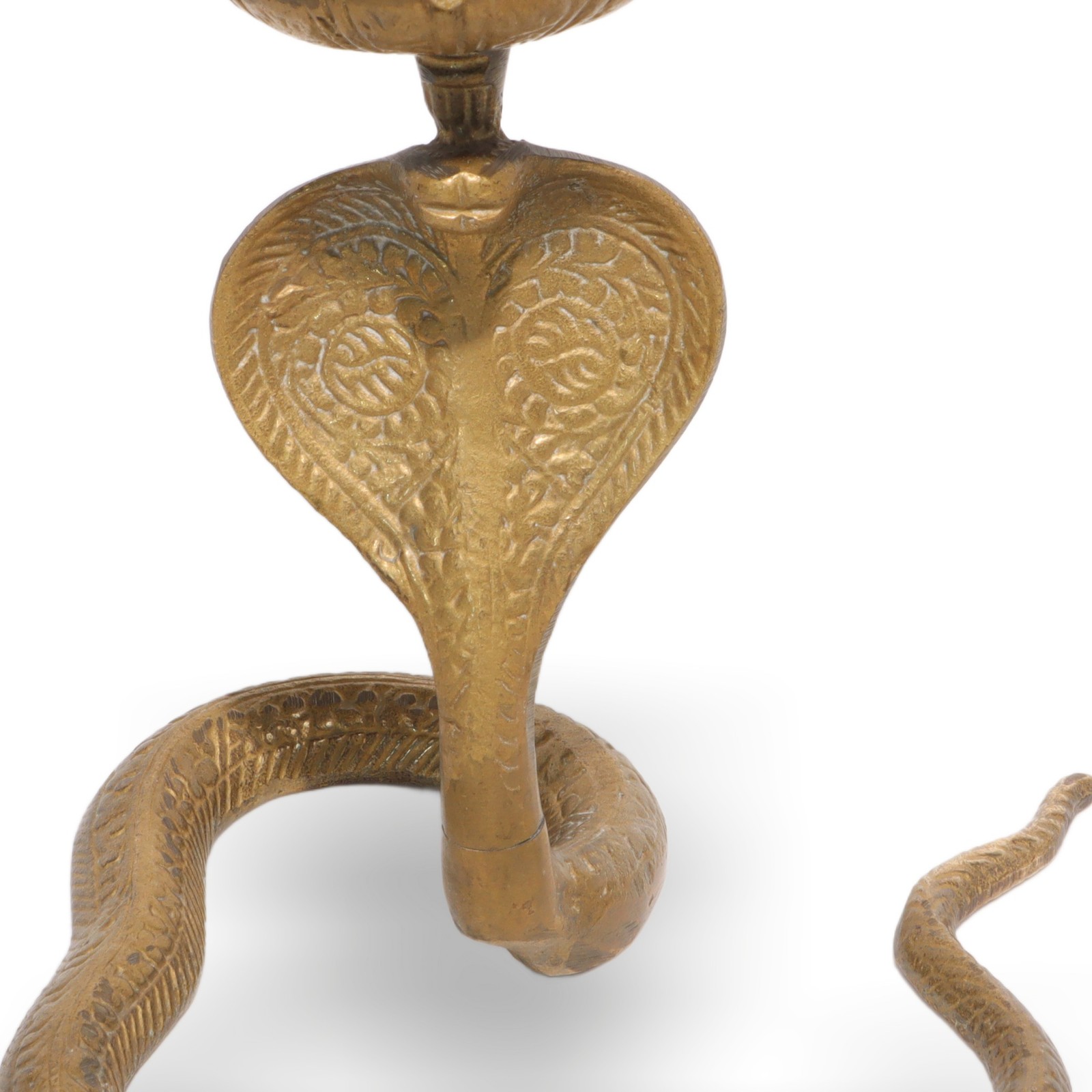 Bronze Snake Candelabrum – Vintage Cobra Candle Holder