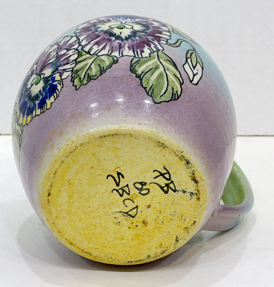 1980 Vintage SANTA BARBARA CERAMIC DESIGN Art Pottery ARTIST SIGNED Jug Vase