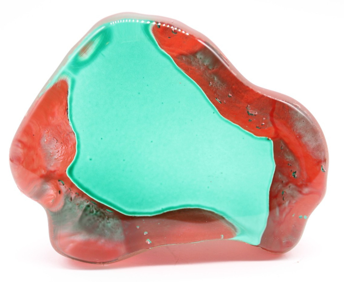 Fenton Glass Iceberg Iceberg Green Paperweight 87410Y Unpainted 001(Please Read)
