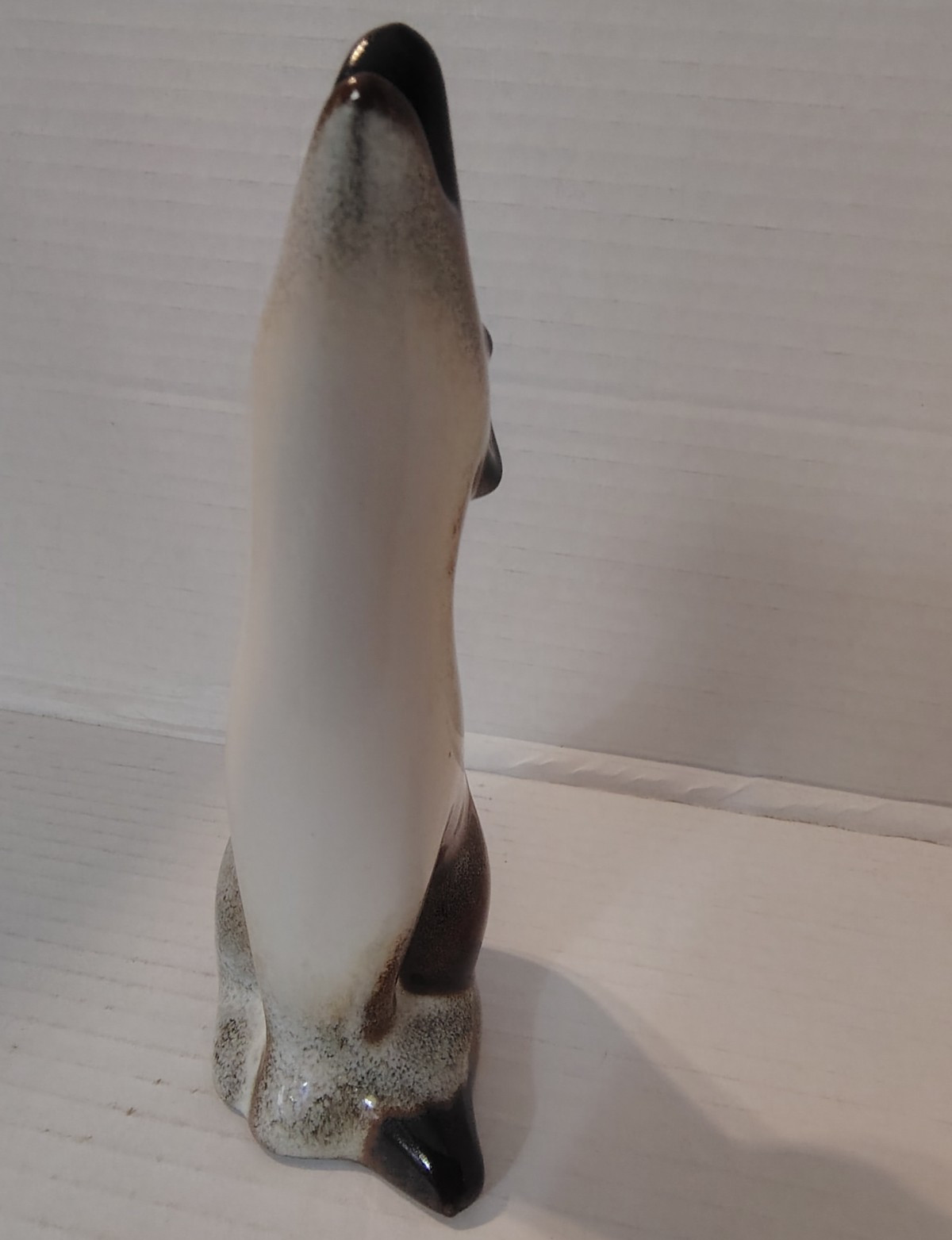 Vtg Howard Pierce MCM Pottery Hand Signed Howling Coyote Figurine