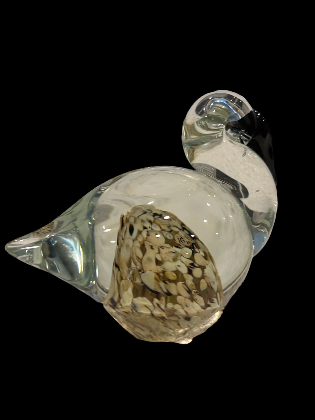 Pelican Glass Paperweight Large Beautiful Rustic Nautical Lake Bird Nautical-