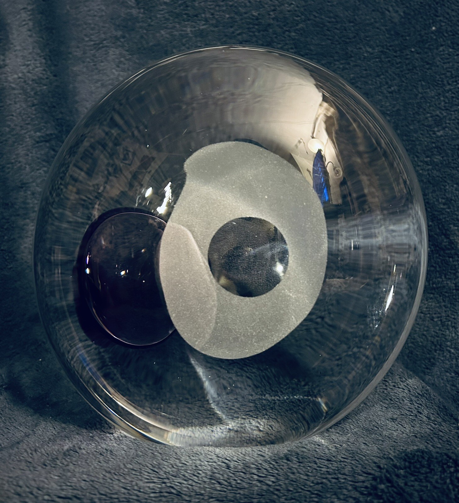 Glass Sculpture By Hanne Dreutler (1972-2009) for Studio Ähus Sweden 7.25”x7.25”