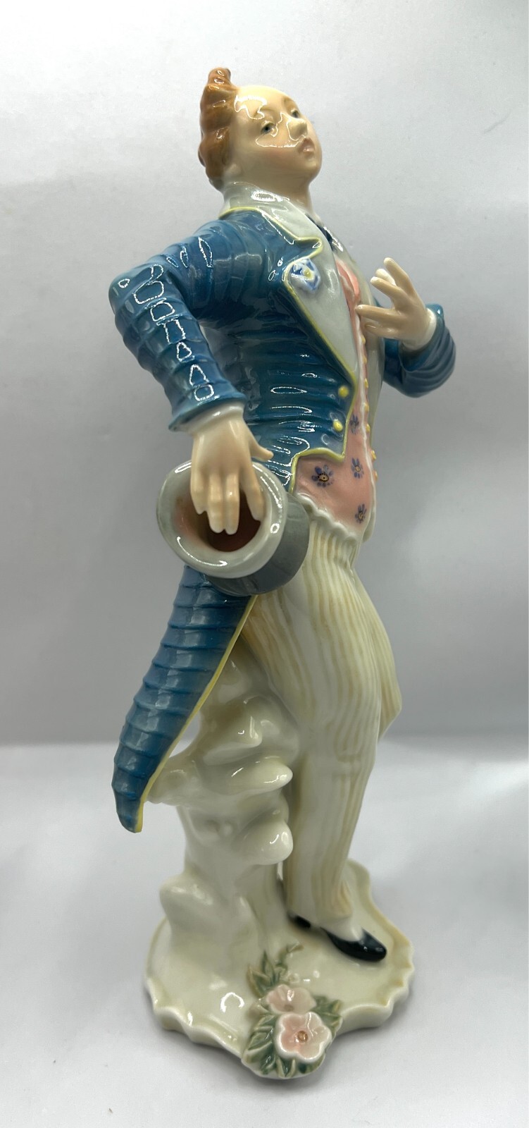 ANTIQUE VOLKSTEDT KARL ENS DANCING GENTLEMAN MAN FIGURINE GERMANY ROCOCO RARE!