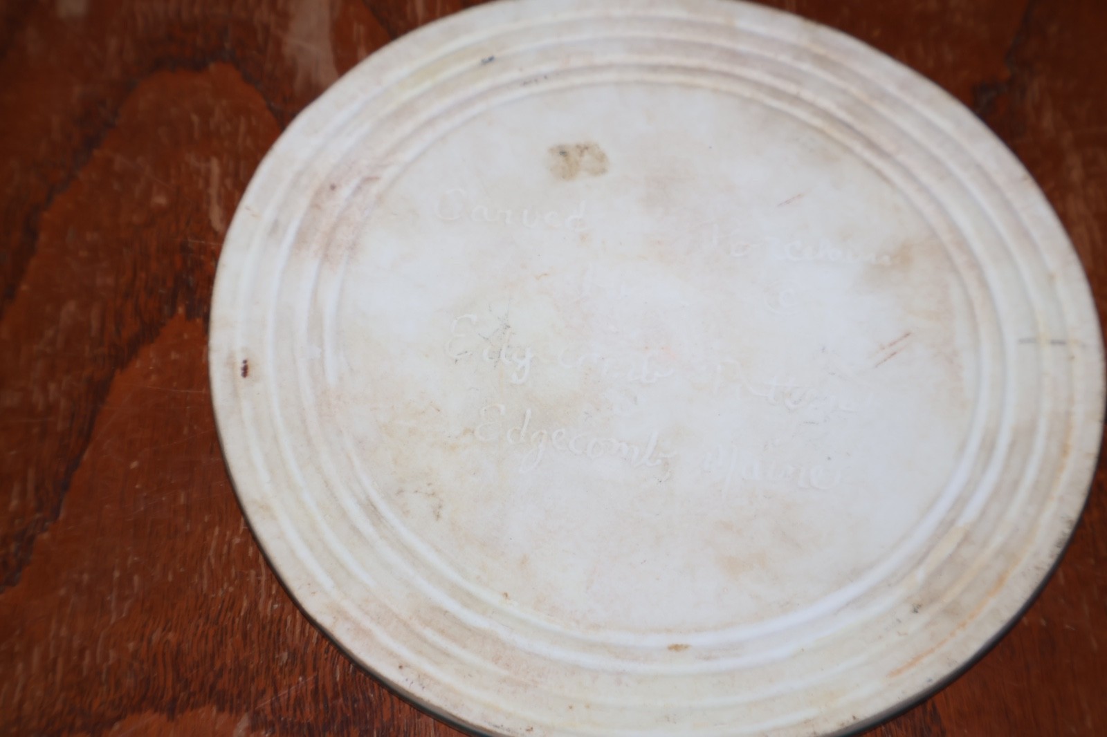 Edgecomb Potters Maine Lighthouse Porcelain Trivet Celadon Coastal Beach House