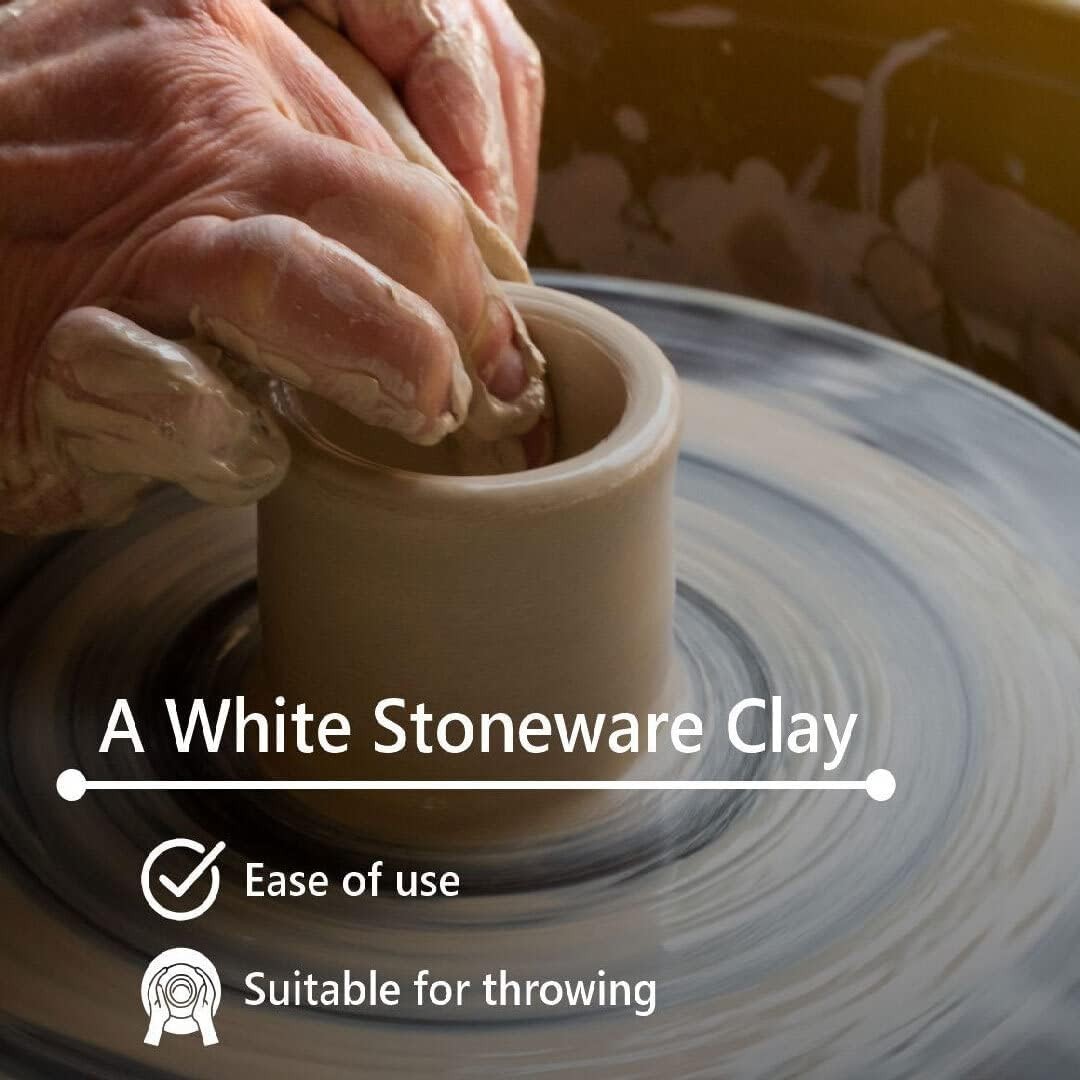 Versatile 10 lb Cone 6-10 High Fire White Clay – Perfect for Pottery Masters