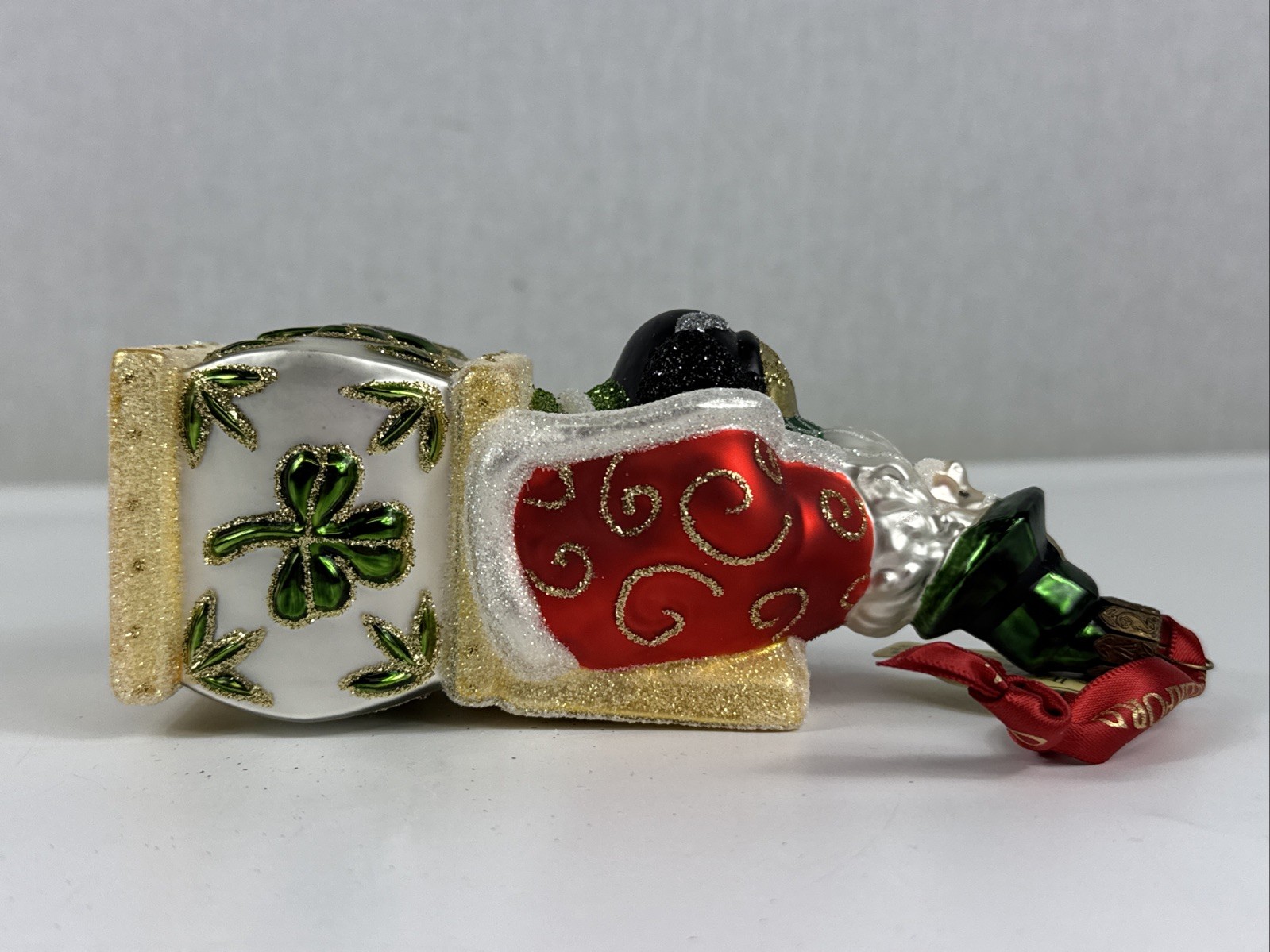 Waterford Holiday Heirlooms Spring Santa Jack In The Box Christmas Ornament 2007